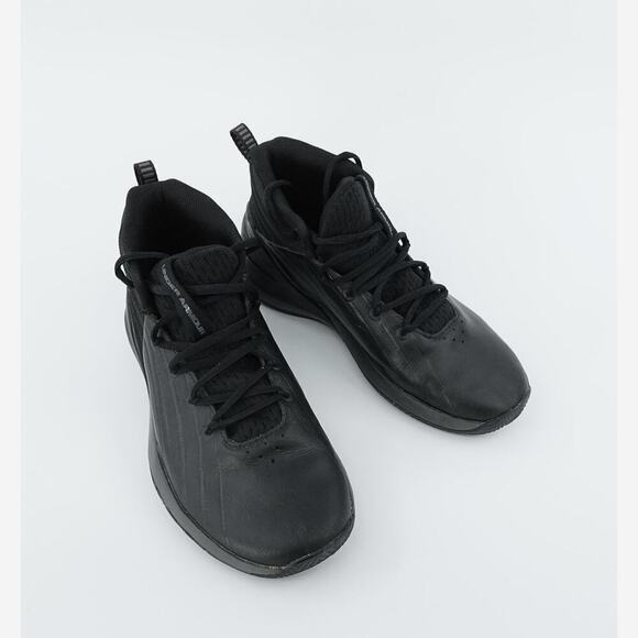 Under Armour UA Lockdown 3 Shoes Mens 7.5 Black Mid Top Basketball - Picture 6 of 13